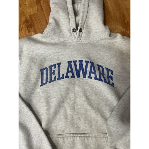 University Of Delaware Faded Gray Hoodie M - Picture 2 of 7